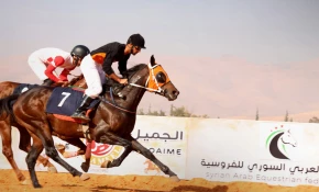 الجمعية السورية للخيول العربية الأصيلة تقيم السباق الدوري التاسع احتفاءً بذكرى التحرير