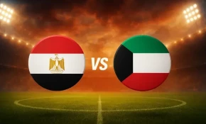 تعادل مثير بين المنتخبين المصري والكويتي